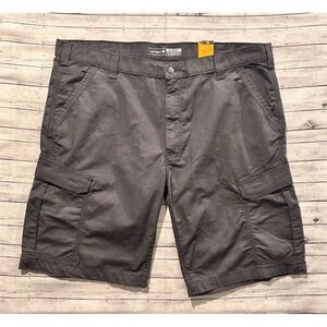 Carhartt Force Relaxed Fit Cargo Work Short Sz 42 Gray Ripstop 11" Ins NEW NWT